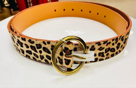 Curvy Lexi Leopard Circle Belt