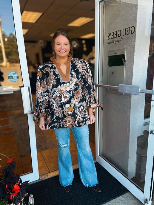 Curvy Judy Blue Tummy Control Flares