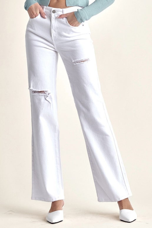 Risen Distressed Flare W/Slit