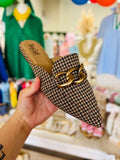 Playing For Keeps Hounds tooth Corkys Slides