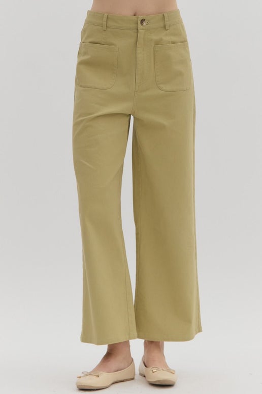 Elise Flat Front Pocket Pants