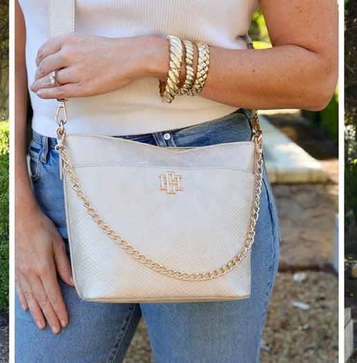 Brielle Bucket Bag - Shimmer Champagne