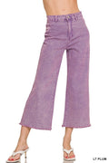 Sabrina Acid Washed Straight Hem Pants