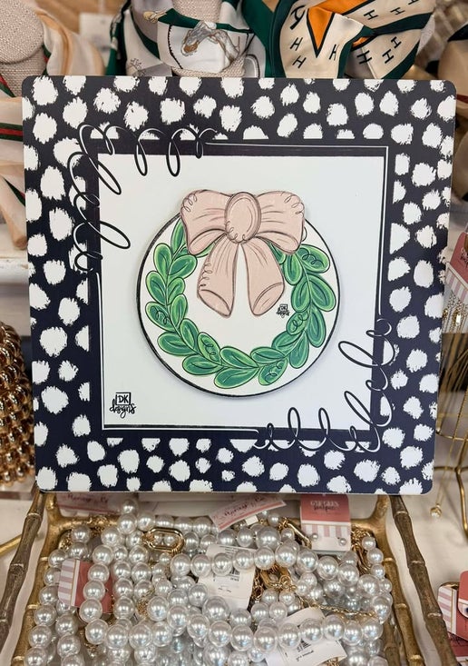 DK Black And White Dot Counter Decor