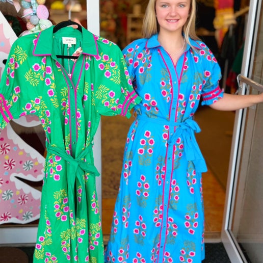 Francis Floral Button Down Midi Dress