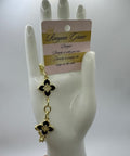 RG Black Triple Starflower Bracelet