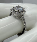 RG Silver Glam Detail Crystal Ring