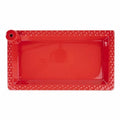 GH Red Rectangular Platter