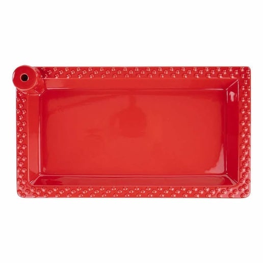 GH Red Rectangular Platter