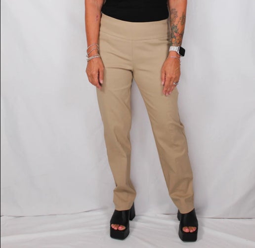Curvy Chino Pull On Dress Pant