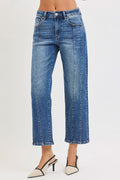 Marley High Rise Crop Straight Jeans