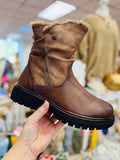 Martin Cognac Boots