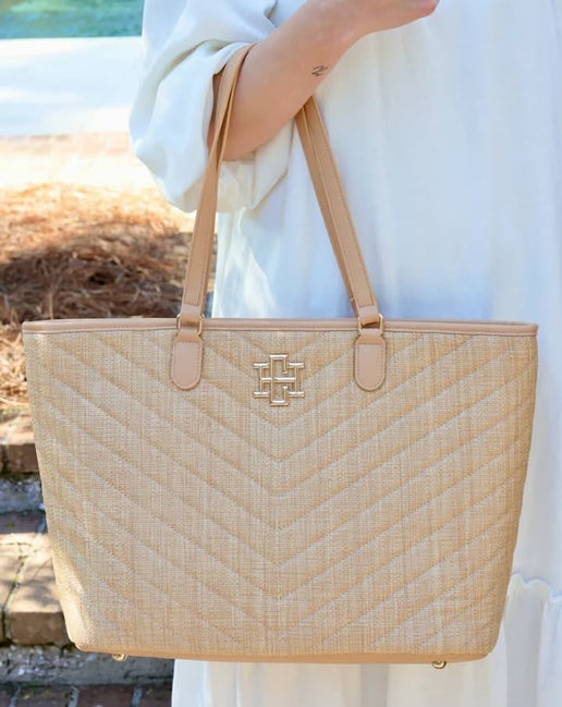 James Tote - Natural V Quilted