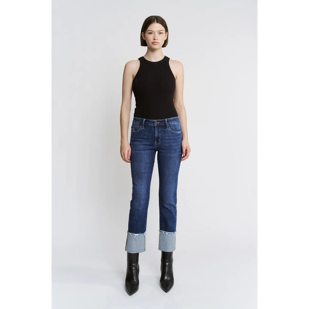 Mica Denim Regina Cuffed Hem Jeans