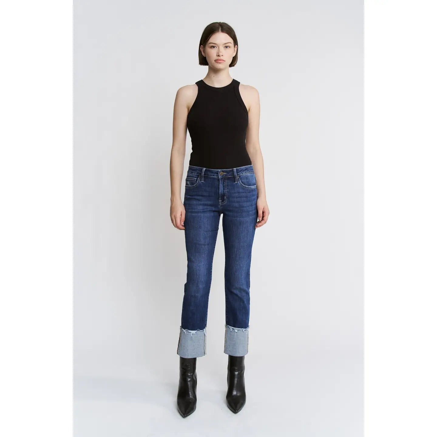 Mica Denim Regina Cuffed Hem Jeans