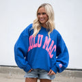 Lulu Mac Royal Pink Puff Sweatshirt