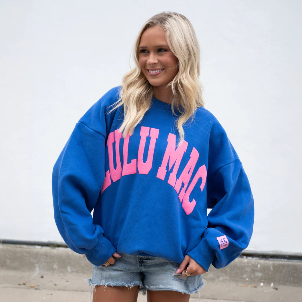 Lulu Mac Royal Pink Puff Sweatshirt