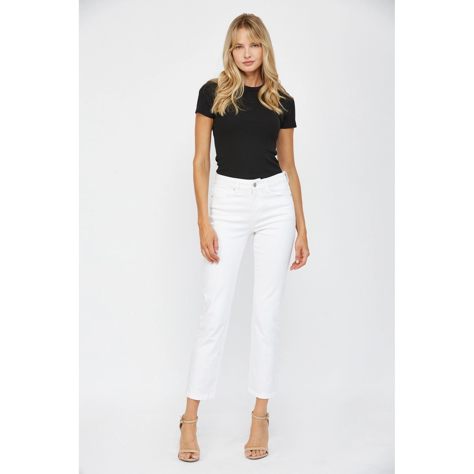 Monica Mica Mid-Rise Ankle Jeans