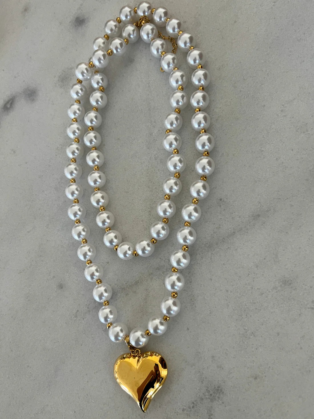 Wrap Around Heart ChanSutt Pearls Necklace