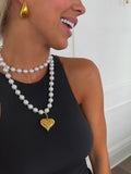 Wrap Around Heart ChanSutt Pearls Necklace